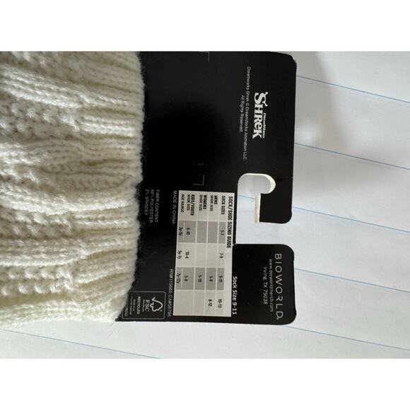 BIOWORLD Shrek Slouch Socks NWT Women's Shoe Size 5 - 10 Sock 9 -11 - Picture 4 of 5